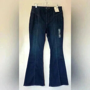 NWT: SO Good for Life High Rise Flare Jeans Dark  juniors Size 17/33W